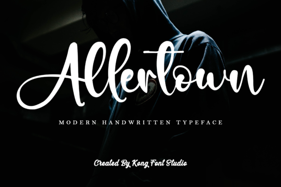 Allertown: A Playful Handwritten Script Font for Creative Projects