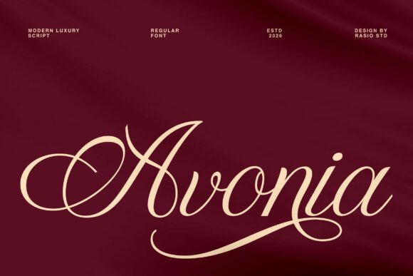 Avonia: The Modern Script Font Redefining Elegance in Typography