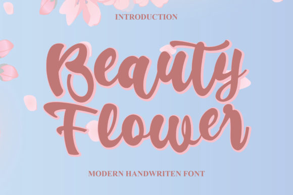 Beauty Flower Font