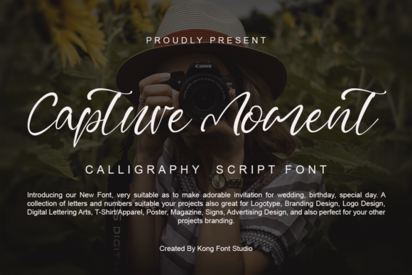 Capture Moment Font: A Playful Touch for Creative Projects