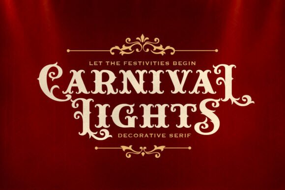 Carnival Lights Font: A Joyful Typography for Creative Projects