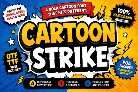 Cartoon Strike: Bold Typography for High-Energy Designs