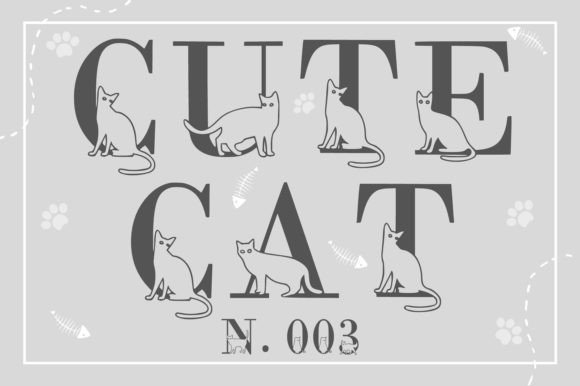Cute Cat N.003: The Perfect Font for All Cat Lovers