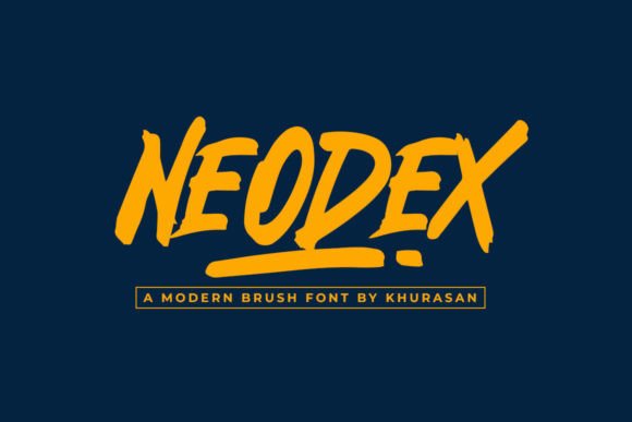 Discover Neodex: A Modern Bold Brush Font for Creative Projects
