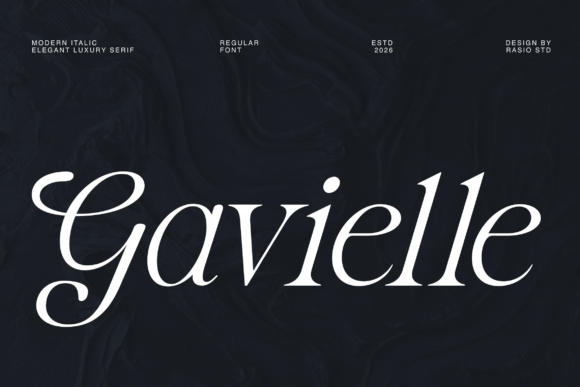 Gavielle: A Font That Elevates Design with Poetic Fluidity