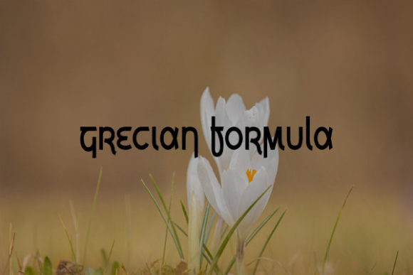 Grecian Formula: A Stylish Font for Modern Design