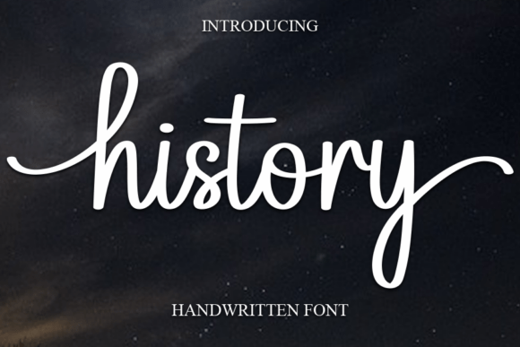 History: A Timeless Font with a Touch of Elegance