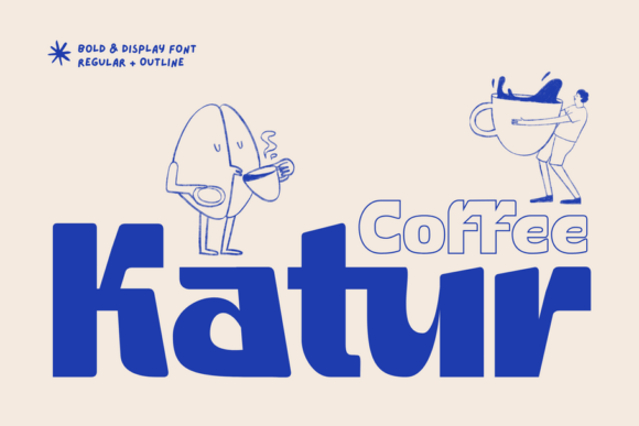Katur Coffee: A Modern Font for Bold Coffee Branding