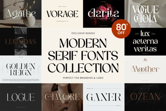 Modern Serif Bundle: Elevate Your Design with Premium Fonts