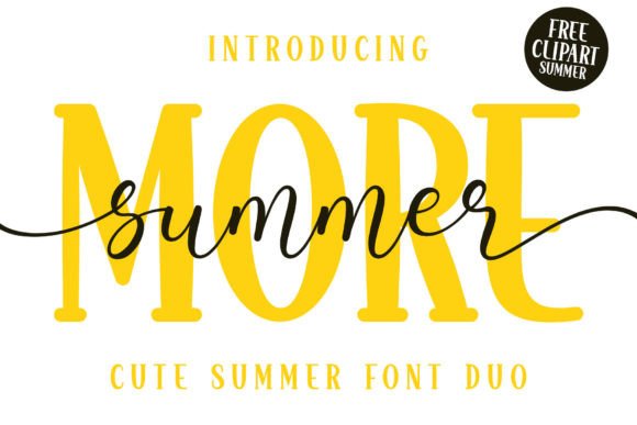More Summer Duo: A Playful Font for Fresh Designs