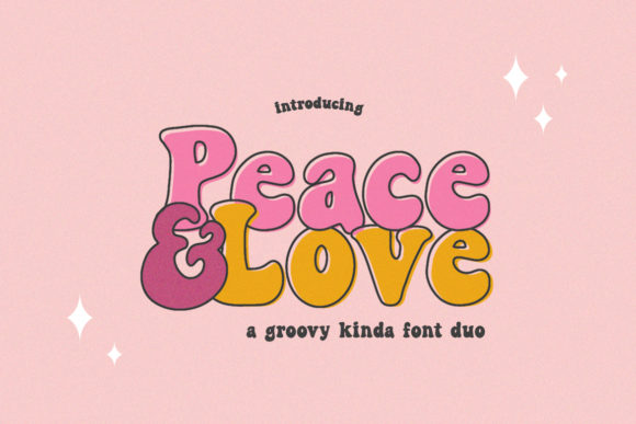 Peace and Love: A Retro Font with Modern Relevance in Design