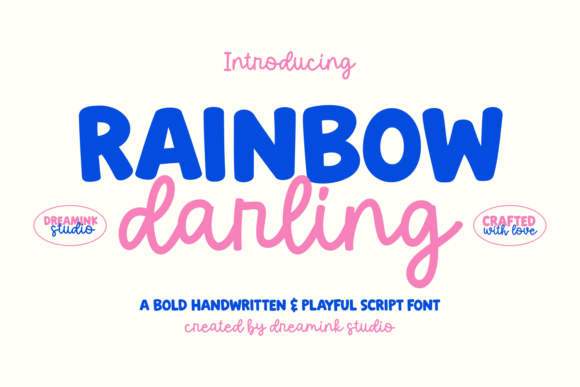 Rainbow Darling Duo Font Pairing