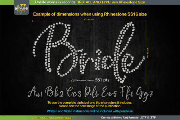 RS01 Cursiva Rhinestone Template TTF: A Creative Tool for Designers and DIY Enthusiasts