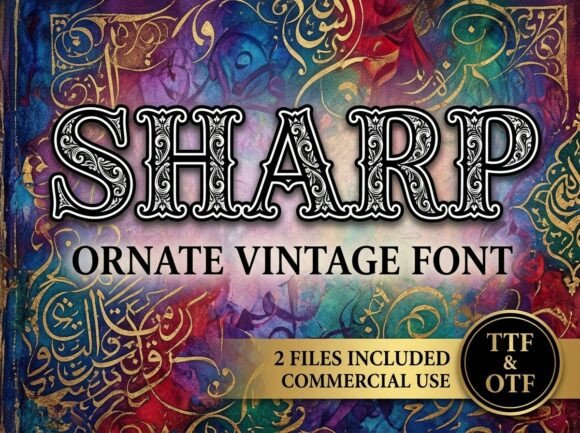 Sharp Font: A Bold Display Typeface for Impactful Design