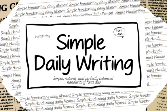 Simple Daily Writing: A Font That Feels Like a Warm Welcome