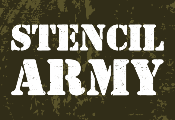 Stencil Army: A Bold Typography Choice for Modern Design