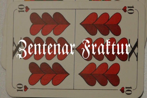 Zentenar Fraktur: A Timeless Blackletter Font for Modern Typography